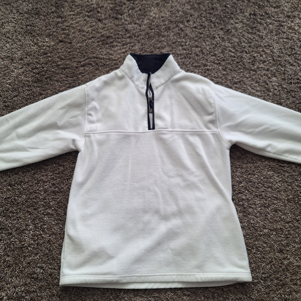 Foot Locker XL White Fleece Men’s Pullover With Zipper